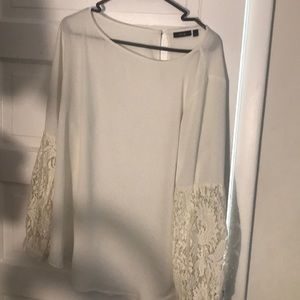 formal lacy sleeved shirt